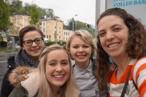 Sisters in Salzburg: L to R- Sister Abram, Sister Fenton, Sister Gardner, Sister Poll